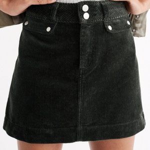 Abercrombie & Fitch corduroy Black skirt